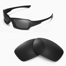 Walleva Black ISARC Polarized Replacement Lenses for Oakley Fives Squared Sunglasses